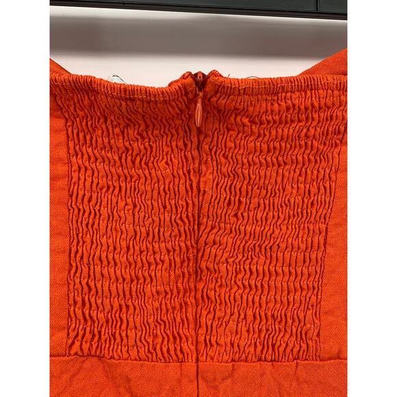 PINK DIAMOND Women's Orange Twist-Knot Cutout Strapless Maxi Dress SZ S - Picture 7 of 10